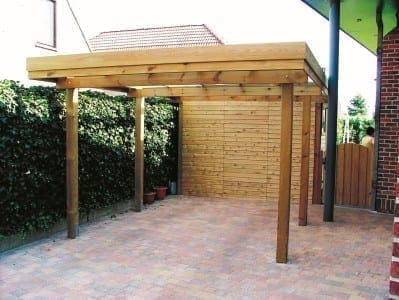 Carport plat dak grenen classic - Afbeelding 5