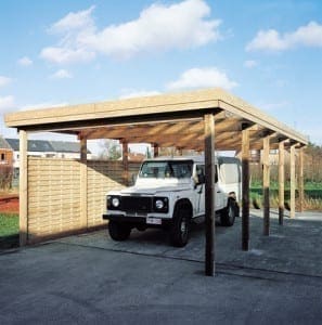 Carport plat dak grenen classic - Afbeelding 6