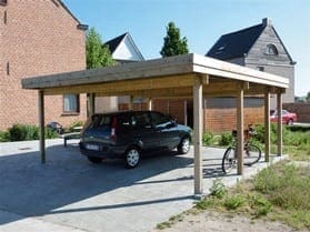Carport plat dak grenen classic - Afbeelding 7