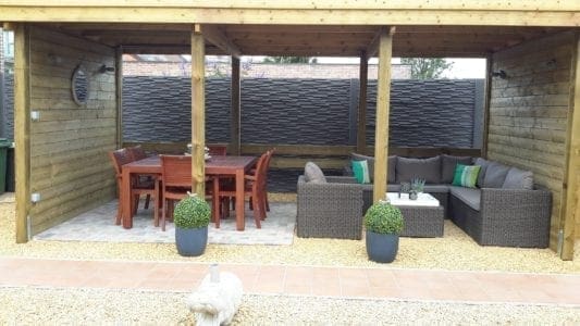 Carport plat dak grenen classic - Afbeelding 3