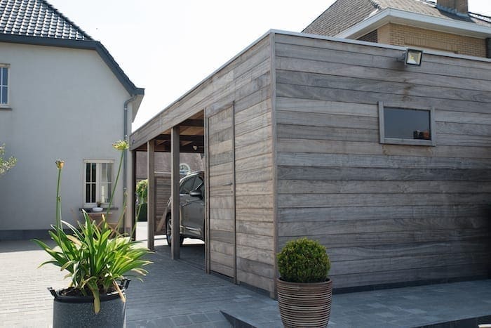 Vrijstaande carport Modern Padoek - Afbeelding 2