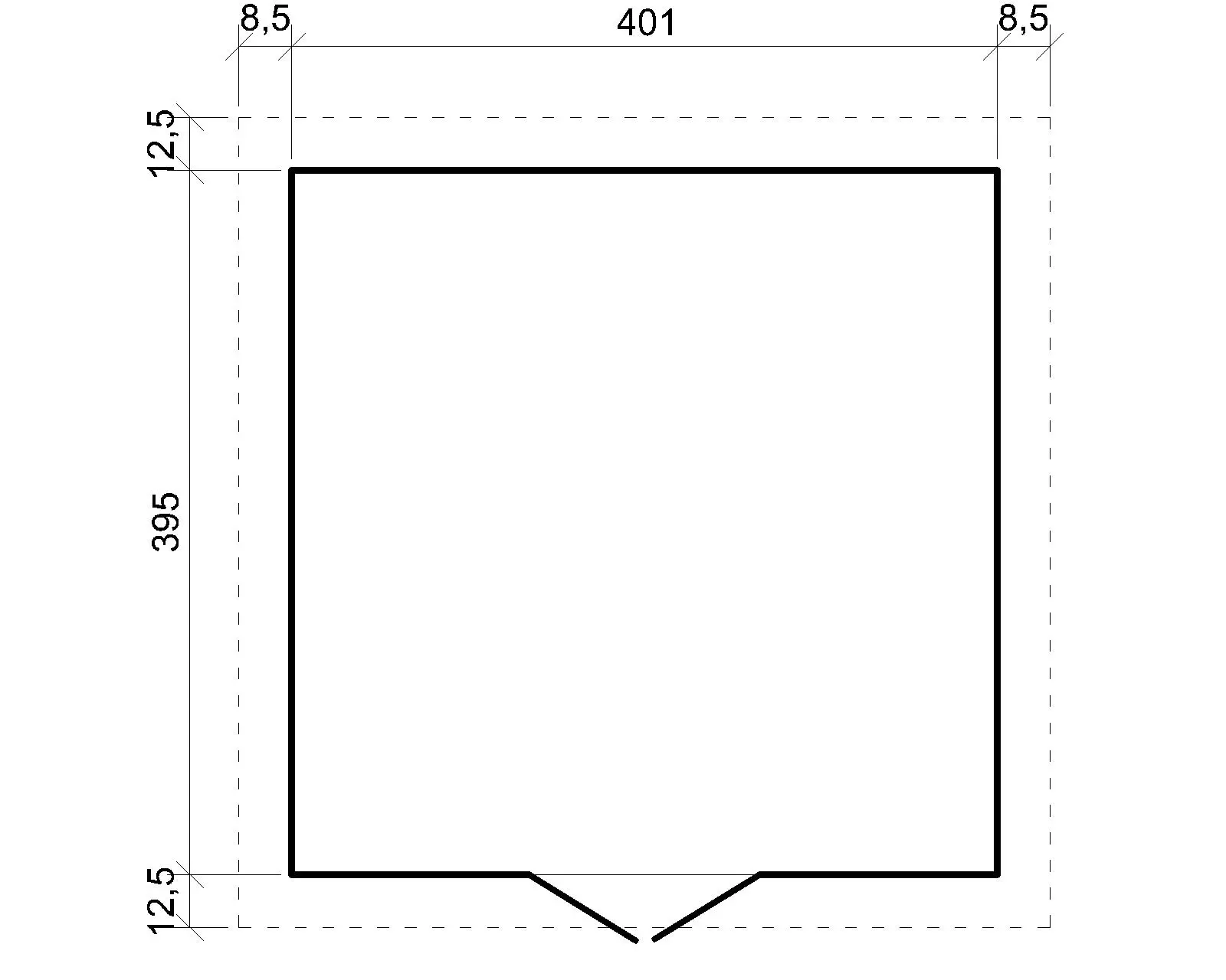 Houten tuinhuis M330 – 401 x 395 cm – 16 m2 - Afbeelding 6