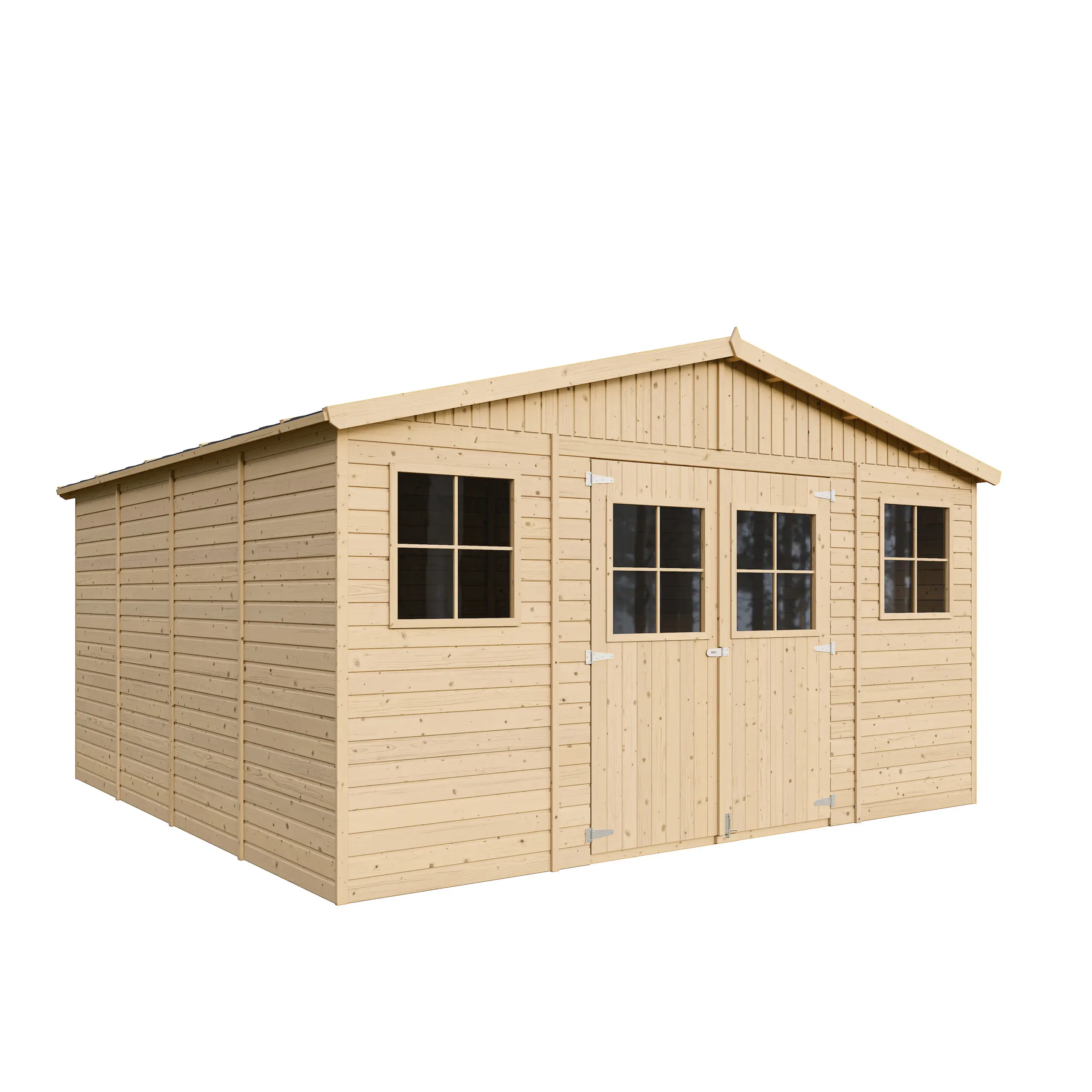 Houten tuinhuis M330 – 401 x 395 cm – 16 m2 - Afbeelding 4