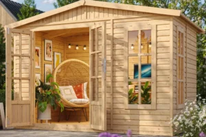 houten tuinkantoor m334fb