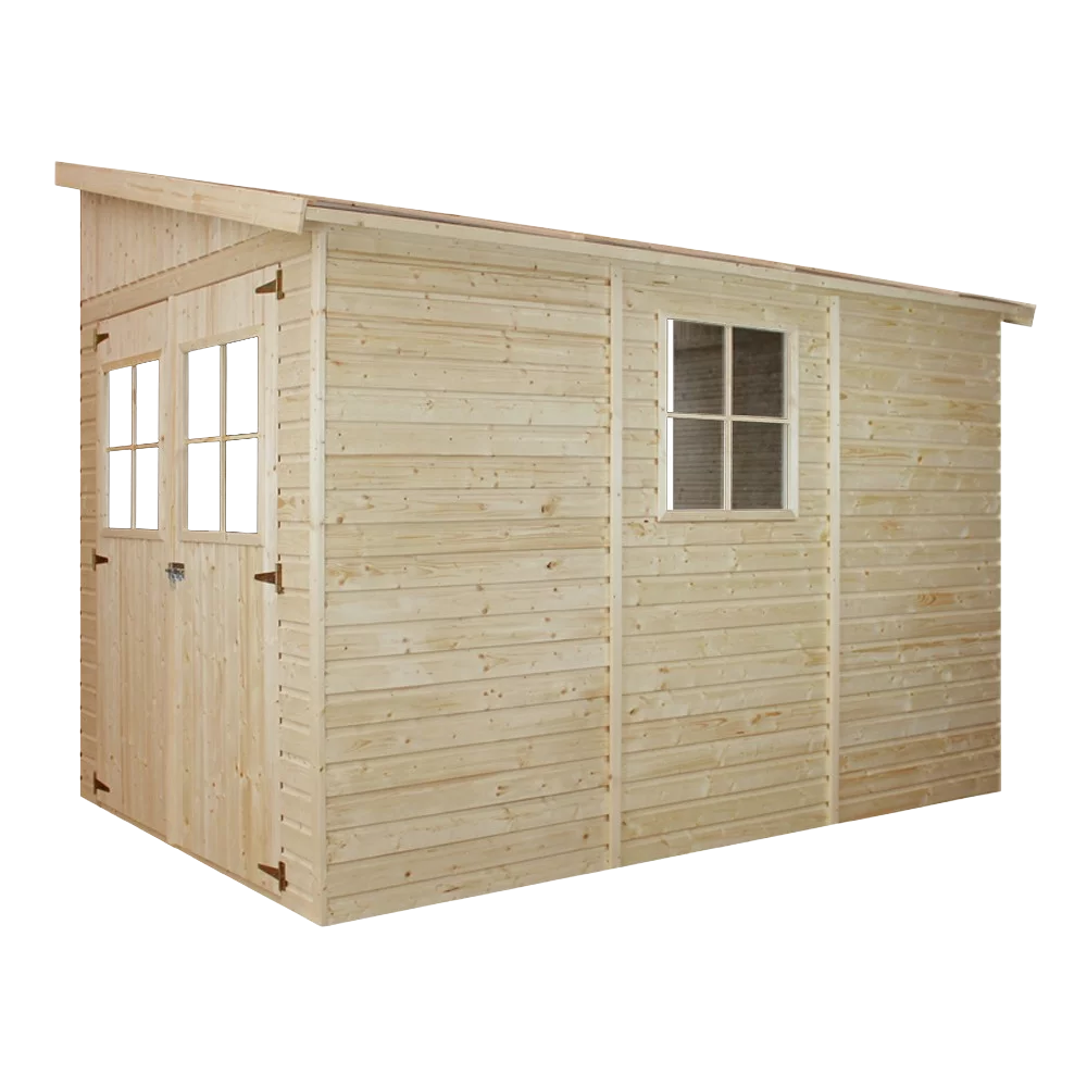 Houten tuinhuis M339 voor aanbouw – 201 x 297 cm – 6 m2 - Afbeelding 5