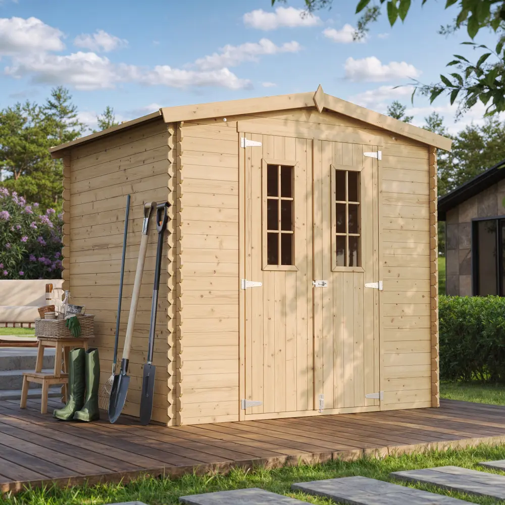 Houten tuinhuis M369C – 220 x 220 cm – 4 m2 - Afbeelding 2