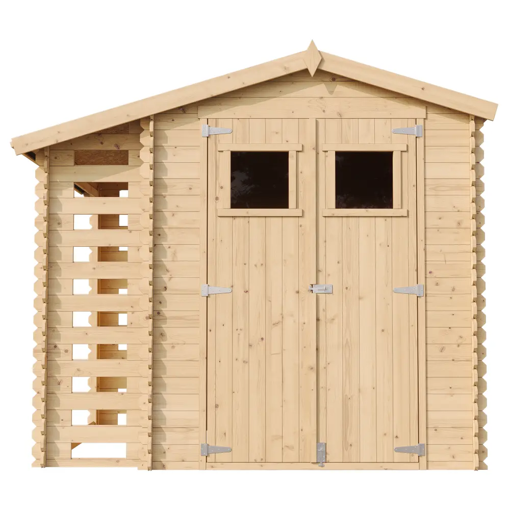 Houten tuinhuis M386 – 256 x 200 cm – 5 m2 - Afbeelding 4
