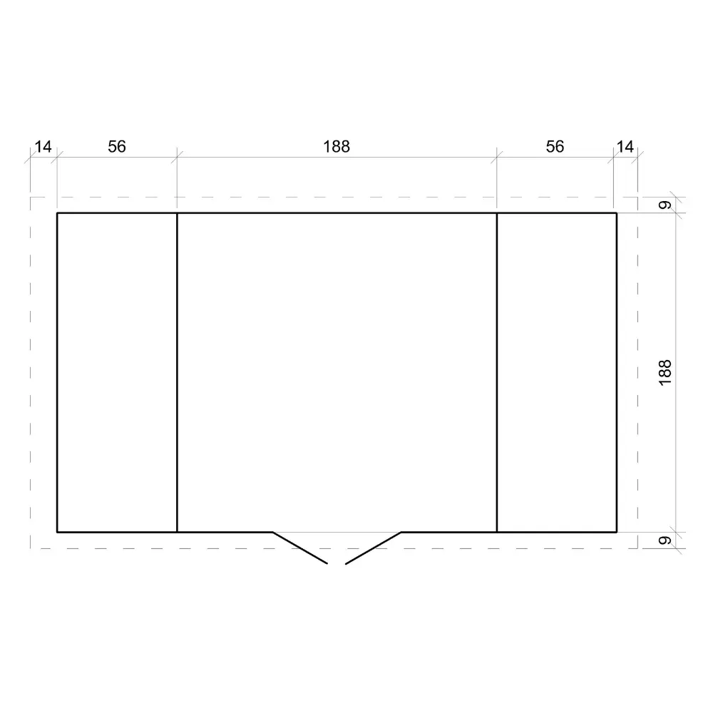 Houten tuinhuis M391 – 312 x 200 cm – 6 m2 - Afbeelding 6