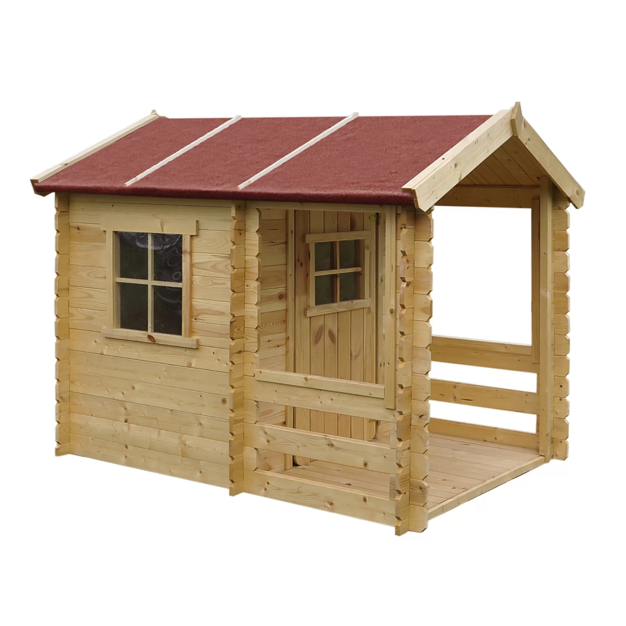Houten Speelhuis M501A – 130 x 164 cm - Afbeelding 4