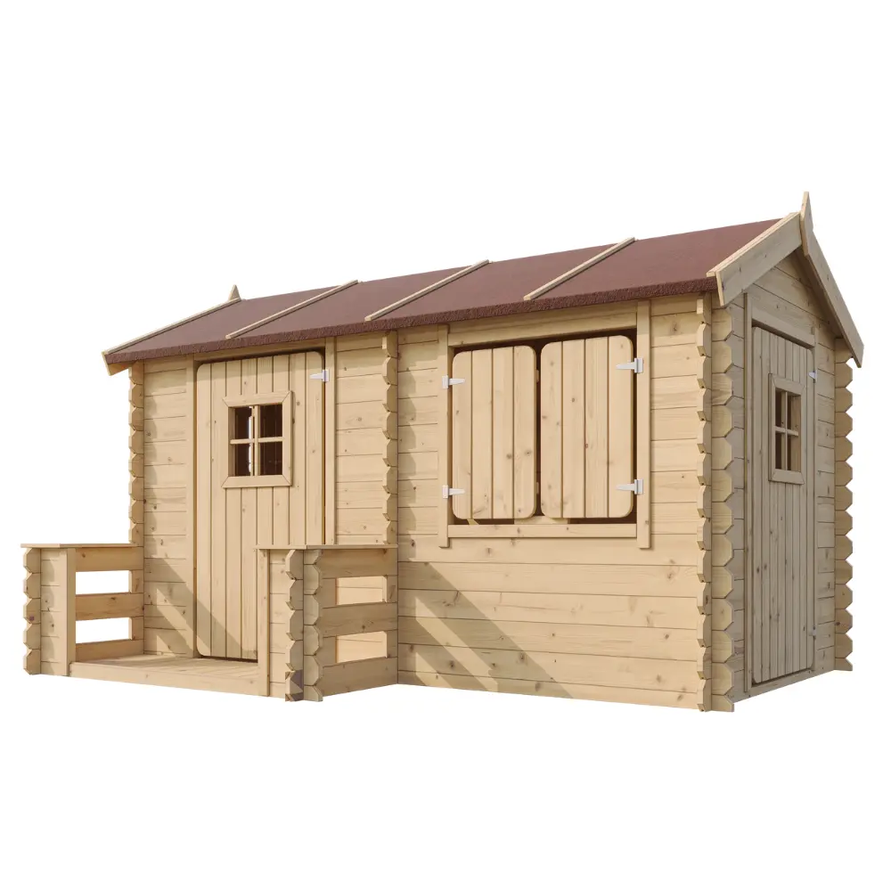 Houten Speelhuis M503 – 223 x 164 cm - Afbeelding 2