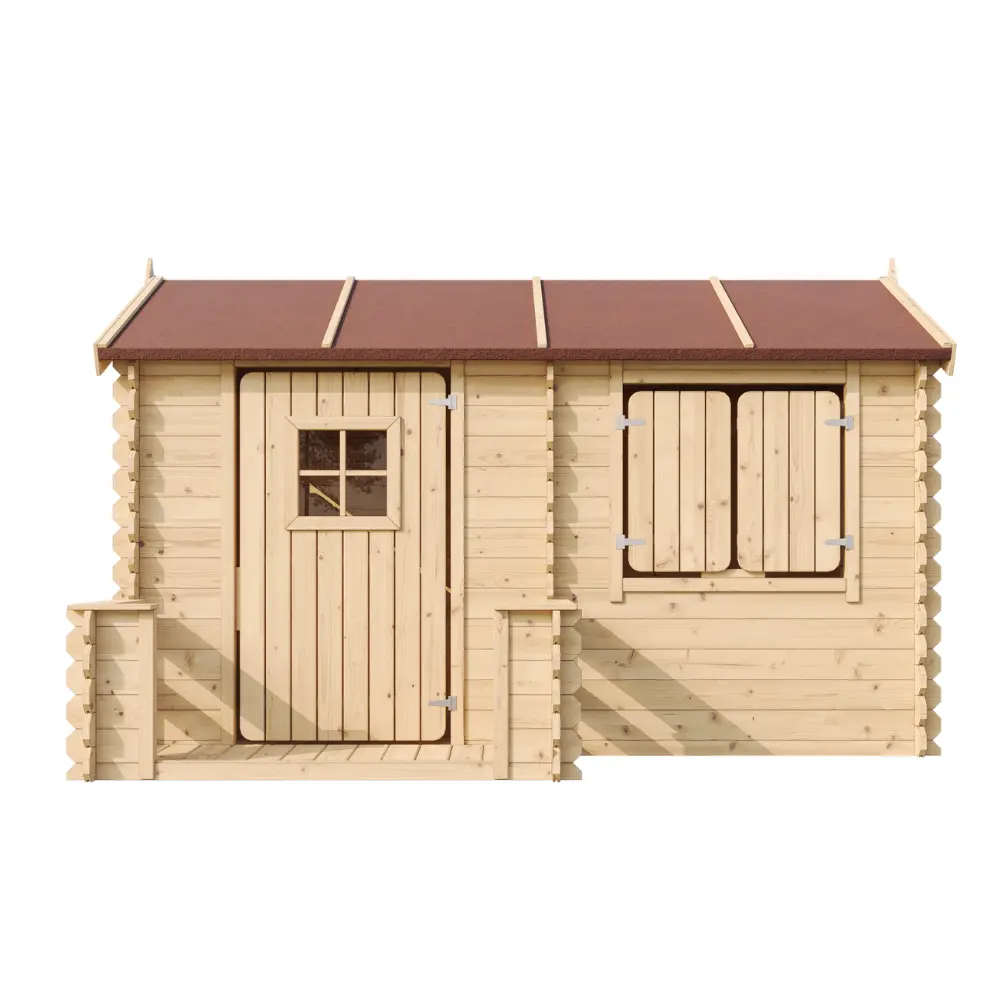 Houten Speelhuis M503 – 223 x 164 cm - Afbeelding 3