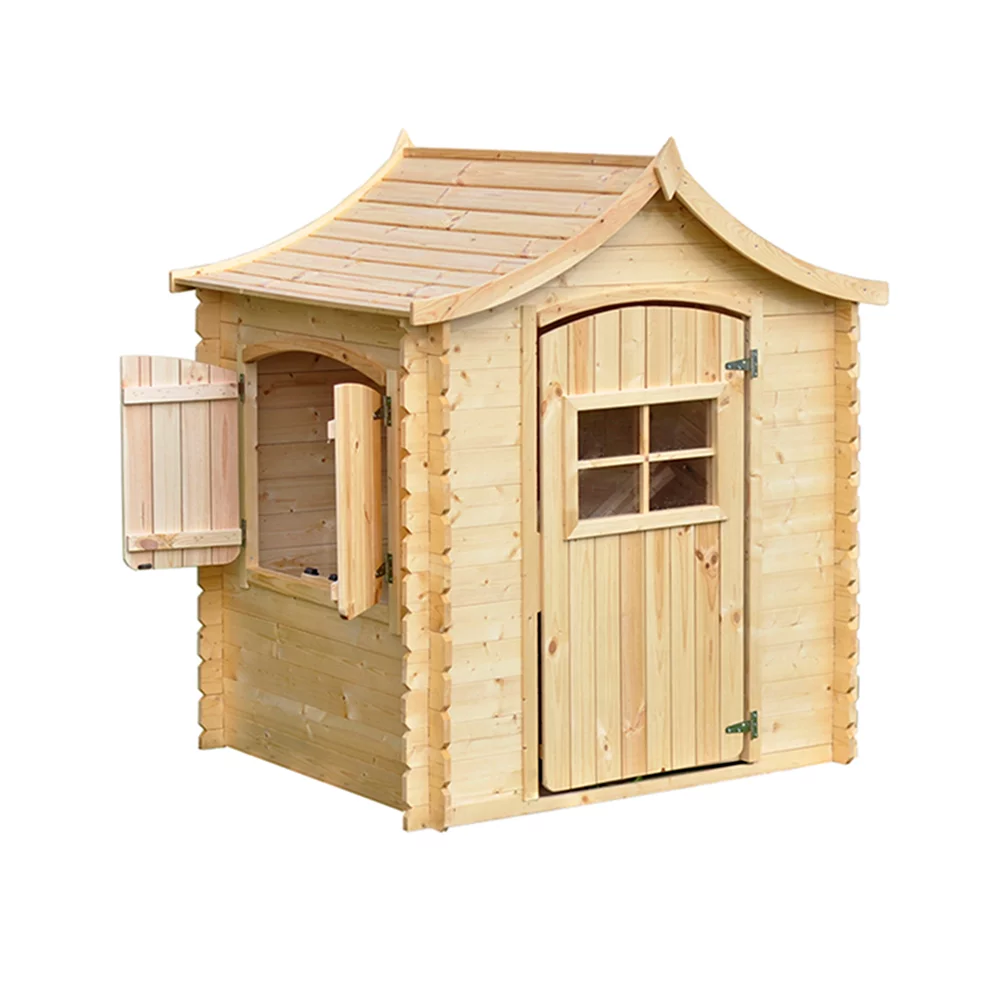 Houten Speelhuis M550 – 130 x 106 cm - Afbeelding 4