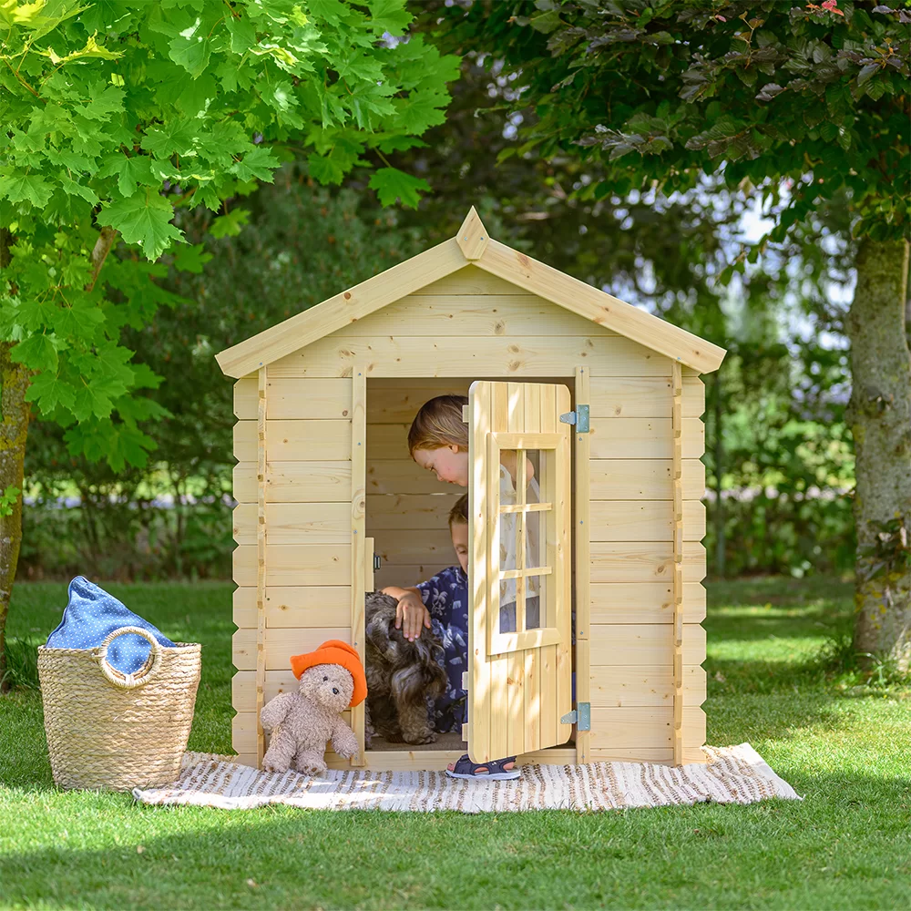 Houten Speelhuis M570 – 105 x 105 cm - Afbeelding 7