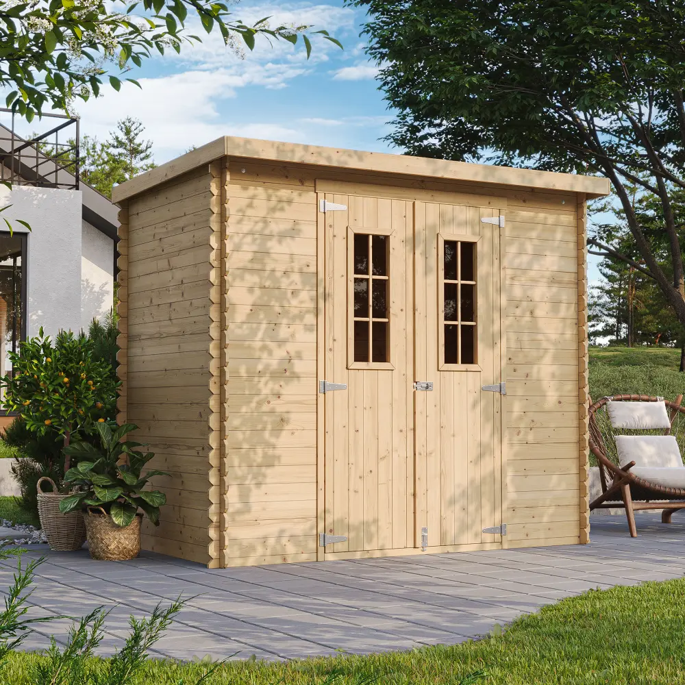 Houten tuinhuis M311C – 200 x 130 cm – 2 m2 - Afbeelding 2
