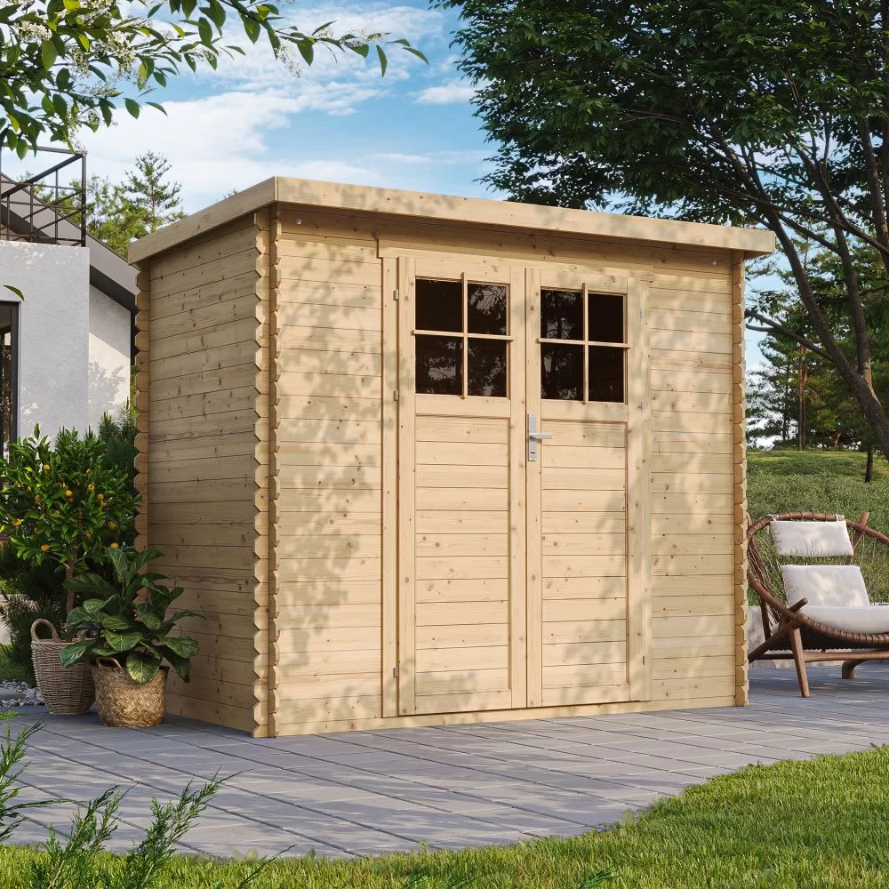 Houten tuinhuis M311F – 200 x 130 cm – 2 m2 - Afbeelding 2