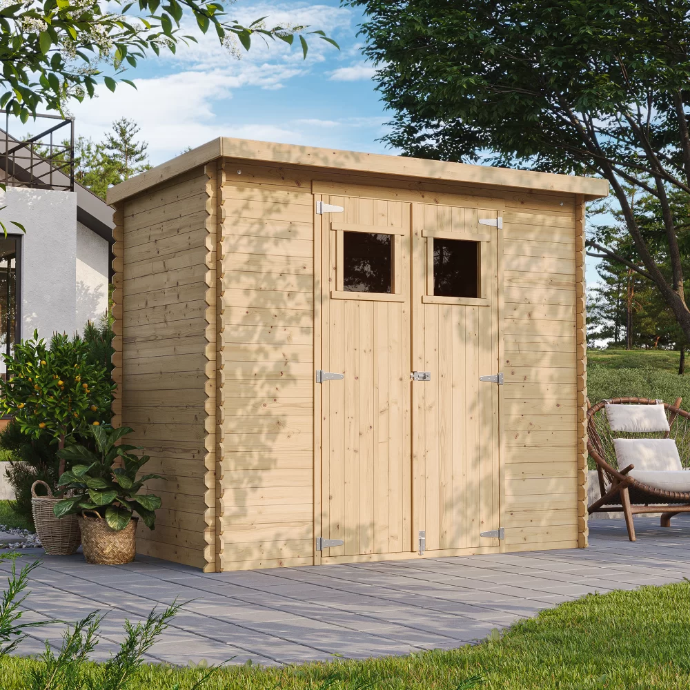 Houten tuinhuis M311 – 200 x 130 cm – 2 m2 - Afbeelding 2