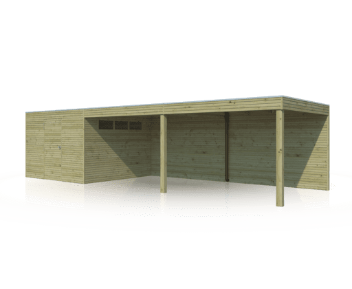 Gartenhaus QB II DEXT 900x300 - 7202EXT600