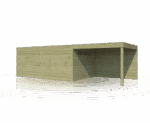 Gartenhaus QB IV EXT 810x300 - 7204EXT300