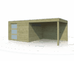 Gartenhaus QBS II EXT 600x300 - 7252IMPEXT300