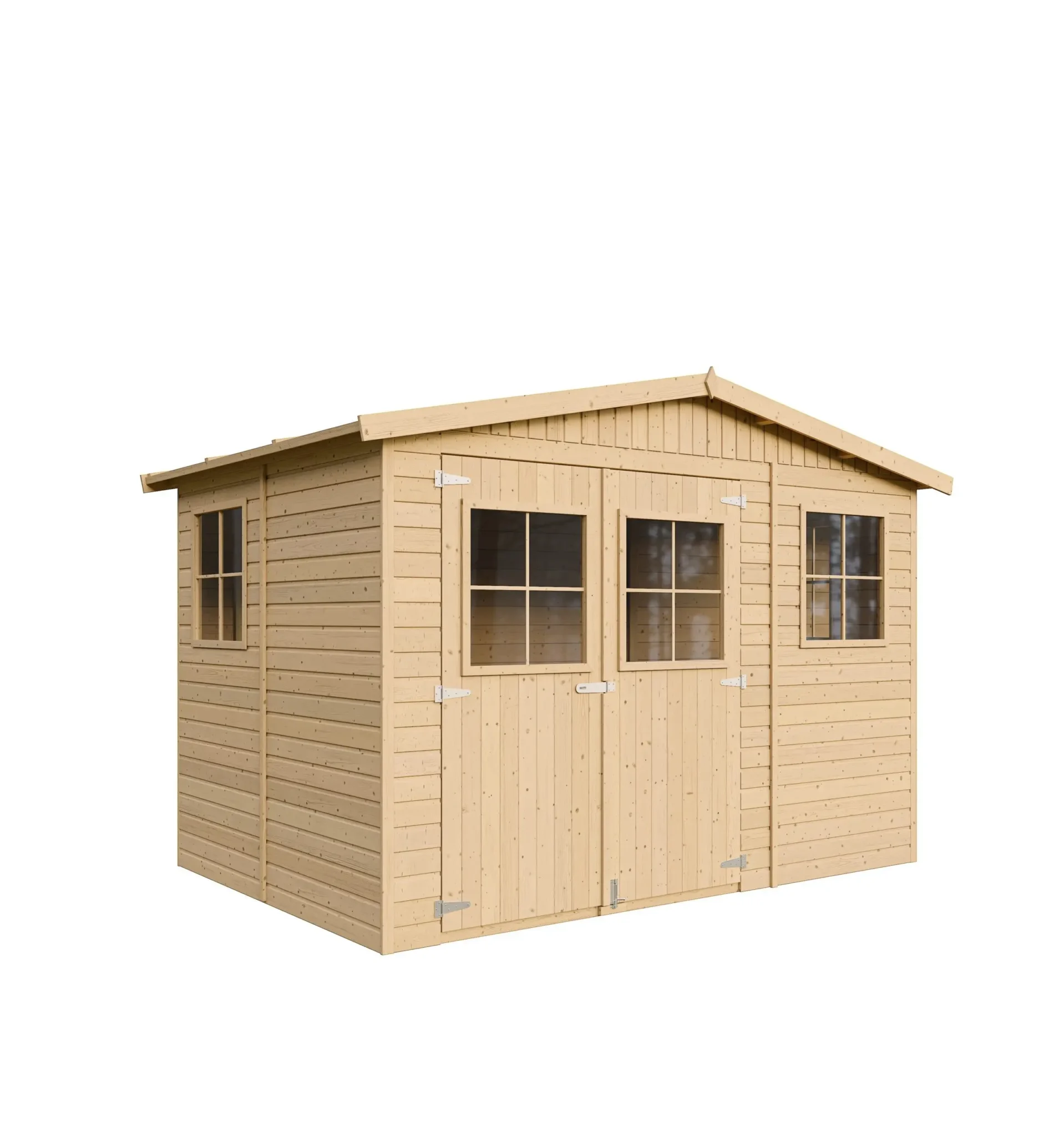 Holz-Gartenhaus M334 Blockbohlen – 303 × 199 cm – 6 m² – Bild 3