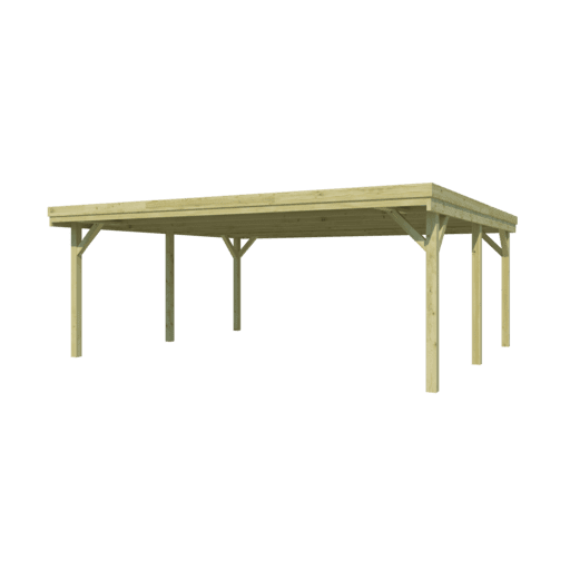 Gardenas Carport Doppel CPTFLA – 594×552 cm