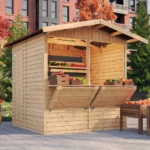 Holz-Kiosk oder Gartenbar M149 – 205 × 199 cm – 4 m²