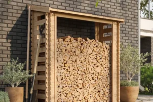 Brennholzlager M201 / Holzunterstand – 168 × 70 cm – 1,75 m³