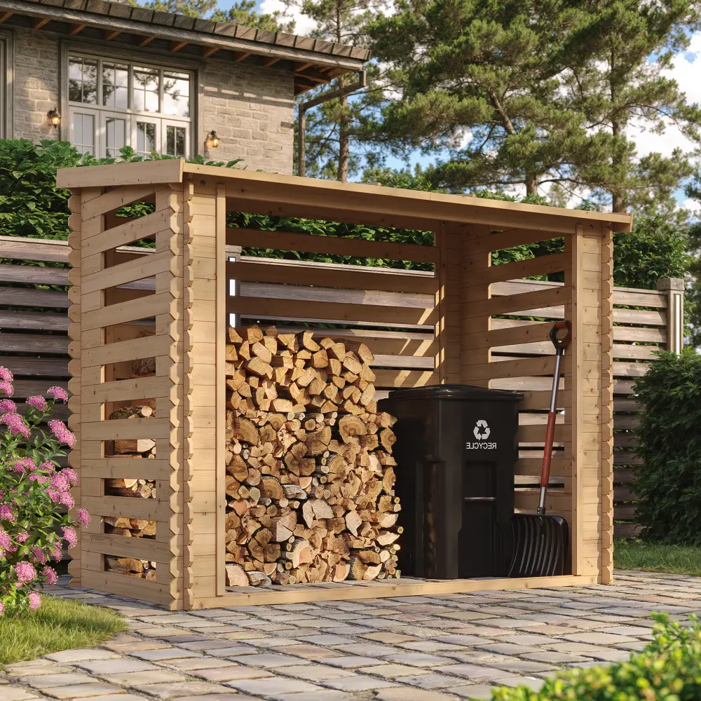 Brennholzlager M202 / Holzunterstand – 228 × 130 cm – 4 m³
