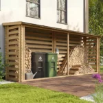 Brennholzlager M203 / Holzunterstand – 456 × 100 cm – 7 m³