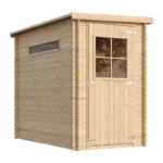 Holz-Gartenhaus M306 Blockbohlen – 130 × 235 cm – 3 m²