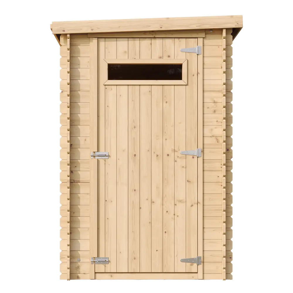 Holz-Gartenhaus M306A Blockbohlen – 130 × 235 cm – 3 m² – Bild 4