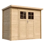 Holz-Gartenhaus M310F Blockbohlen – 235 × 130 cm – 3 m²