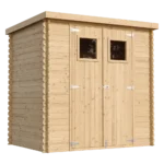 Holz-Gartenhaus M311 Blockbohlen – 200 × 130 cm – 2 m²