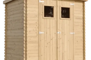 Holz-Gartenhaus M311 Blockbohlen – 200 × 130 cm – 2 m²