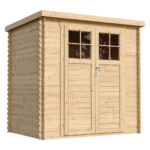 Holz-Gartenhaus M311F Blockbohlen – 200 × 130 cm – 2 m²