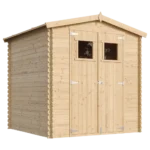 Holz-Gartenhaus M343 Blockbohlen – 200 × 200 cm – 4 m²