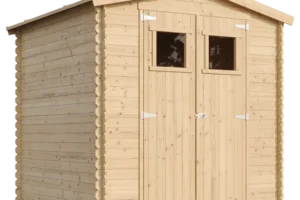 Holz-Gartenhaus M343 Blockbohlen – 200 × 200 cm – 4 m²
