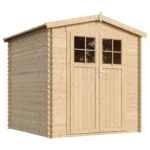Holz-Gartenhaus M343F Blockbohlen – 200 × 200 cm – 4 m²