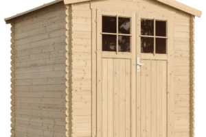 Holz-Gartenhaus M343F Blockbohlen – 200 × 200 cm – 4 m²