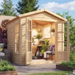 Holz-Gartenbüro M351FB – 205 x 199 cm – 4 m²