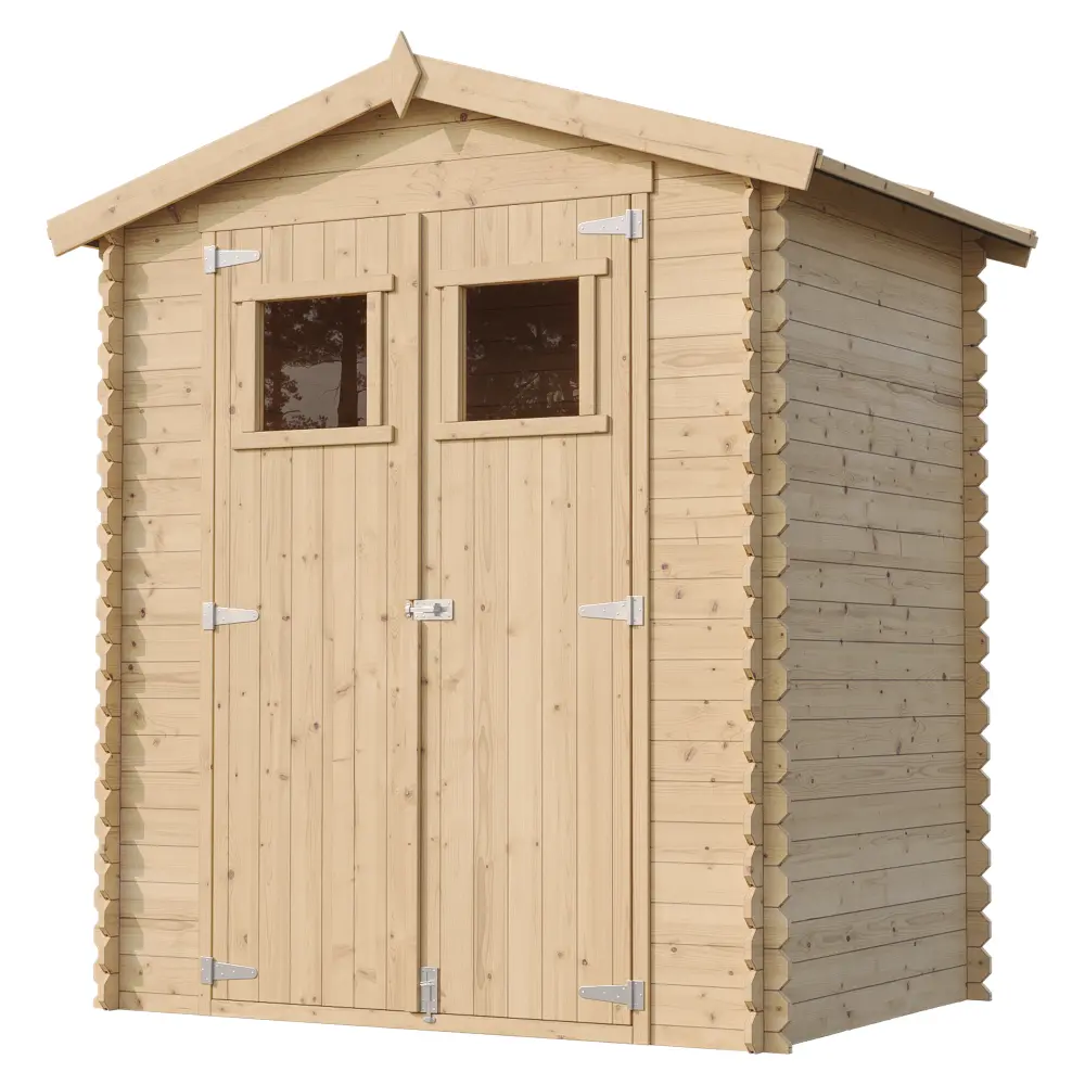 Holz-Gartenhaus M367 Blockbohlen – 180 × 130 cm – 2 m² – Bild 4
