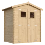 Holz-Gartenhaus M367 Blockbohlen – 180 × 130 cm – 2 m²