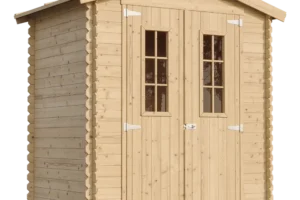 Holz-Gartenhaus M367C Blockbohlen – 180 × 130 cm – 2 m²