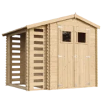 Holz-Gartenhaus M386 Blockbohlen – 256 × 200 cm – 5 m²