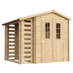 Holz-Gartenhaus M386C Blockbohlen – 256 × 200 cm – 5 m²