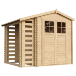 Holz-Gartenhaus M386F Blockbohlen – 256 × 200 cm – 5 m²