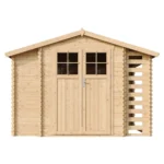 Holz-Gartenhaus M389F Blockbohlen – 312 × 200 cm – 6 m²