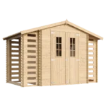 Holz-Gartenhaus M391C Blockbohlen – 312 × 200 cm – 6 m²