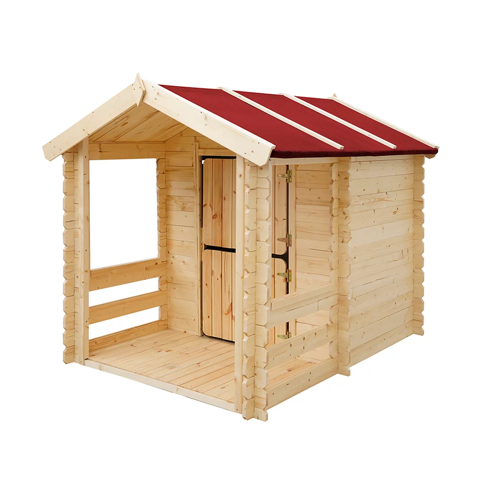 Holz-Spielhaus M501 für Kinder – 130 × 164 cm – Bild 4
