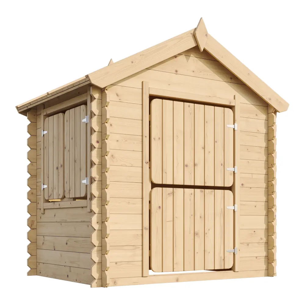 Holz-Spielhaus M516 für Kinder – 130 × 106 cm – Bild 3